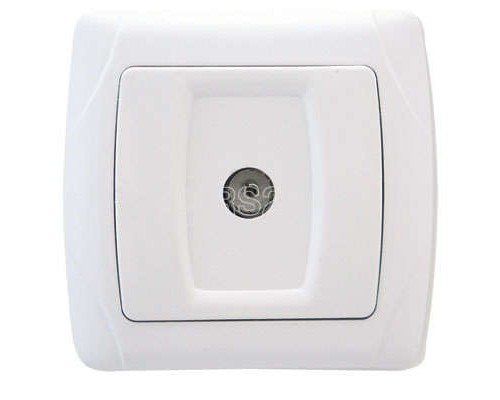 Розетка TV 1-м СП Маргарита бел. UNIVersal М0027