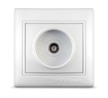 Розетка TV 1-м СП Севиль бел. UNIVersal С0027