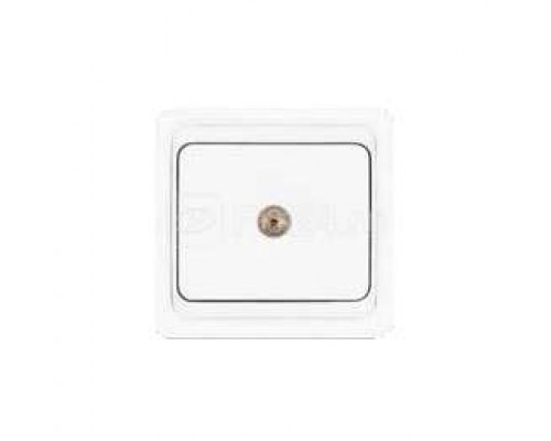 Розетка TV 1-м СП Валери бел. UNIVersal В0027