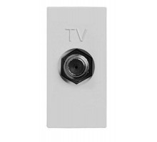 Розетка TV 1мод. Zenit серебр. ABB 2CLA215000N1301