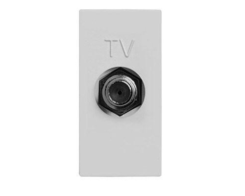 Розетка TV 1мод. Zenit серебр. ABB 2CLA215000N1301
