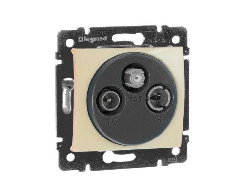 Розетка TV-FM-SAT Valena оконечная 2400МГц сл. кость Leg 774336