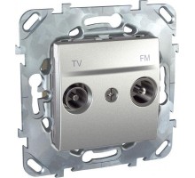 Розетка TV-FM СП Unica Top оконечная алюм. SchE MGU5.452.30ZD