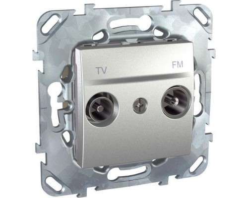 Розетка TV-FM СП Unica Top оконечная алюм. SchE MGU5.452.30ZD