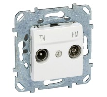 Розетка TV-FM СП Unica оконечная бел. SchE MGU5.452.18ZD