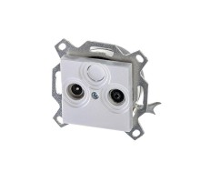 Розетка TV-R Levit проходная 7дБ жемчуж. ABB 2CHH083607A6068