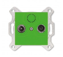 Розетка TV-R Levit проходная 7дБ зел. ABB 2CHH083607A6067