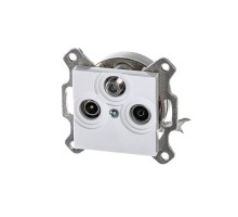 Розетка TV-R-SAT Levit единственная бел. ABB 2CHH083303A6003