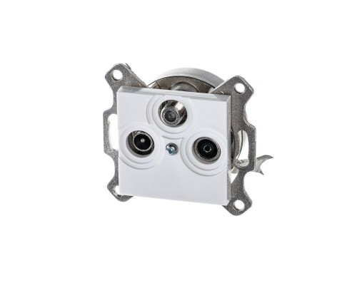 Розетка TV-R-SAT Levit единственная бел. ABB 2CHH083303A6003