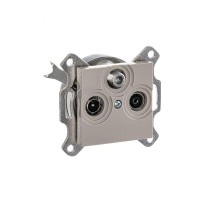 Розетка TV-R-SAT Levit единственная кофе макиато ABB 2CHH083303A6018