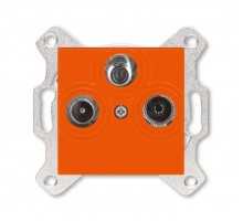 Розетка TV-R-SAT Levit единственная оранж. ABB 2CHH083303A6066