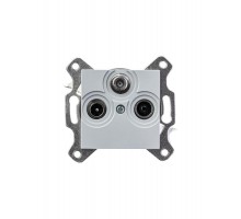 Розетка TV-R-SAT Levit единственная сер. ABB 2CHH083303A6016