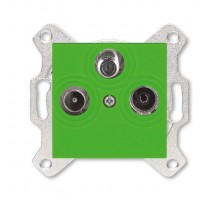 Розетка TV-R-SAT Levit единственная зел. ABB 2CHH083303A6067