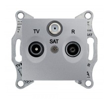 Розетка TV-R-SAT СП Sedna оконечная алюм. SchE SDN3501360