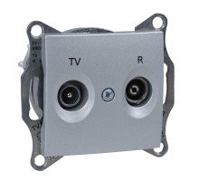 Розетка TV-R СП Sedna оконечная алюм. SchE SDN3301660