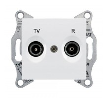 Розетка TV-R СП Sedna проходная бел. SchE SDN3301321