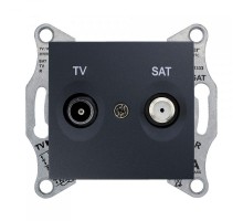 Розетка TV-SAT СП Sedna оконечная графит SchE SDN3401670