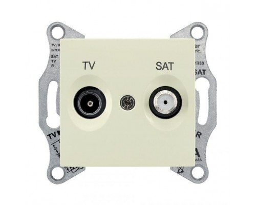 Розетка TV-SAT СП Sedna промежут. беж. SchE SDN3401247