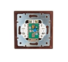 Розетка TV Мира оконечная вишня LEZARD 701-0601-130