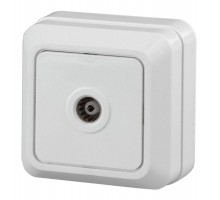 Розетка TV ОП Quadro 2-301-01 одиночная IP20 бел. Intro Б0027658