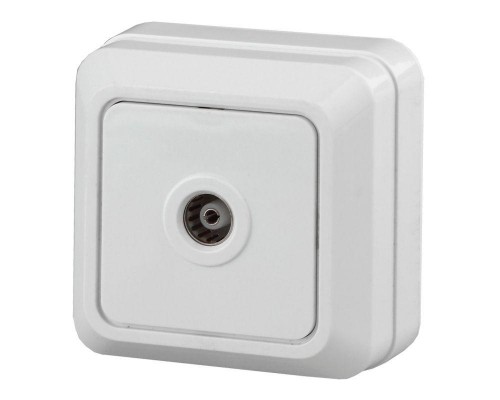 Розетка TV ОП Quadro 2-301-01 одиночная IP20 бел. Intro Б0027658