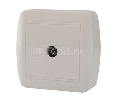 Розетка TV ОП Демет проходная бел. LEZARD 711-0200-129