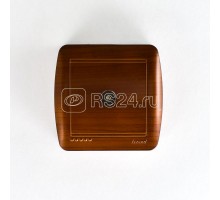Розетка TV ОП Демет проходная махагон LEZARD 711-0500-129
