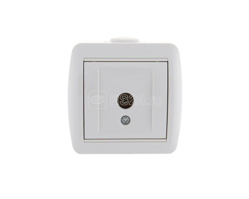 Розетка TV ОП Ната оконечная бел. LEZARD 710-0200-130
