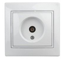 Розетка TV СП Plano 1-301-01 одиночная IP20 бел. Intro Б0027617
