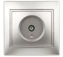 Розетка TV СП Plano 1-301-03 одиночная IP20 алюм. Intro Б0030078