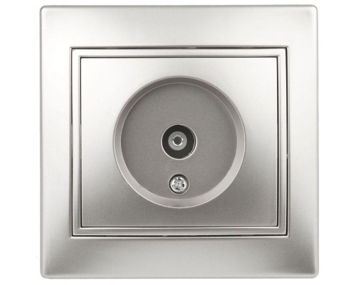 Розетка TV СП Plano 1-301-03 одиночная IP20 алюм. Intro Б0030078