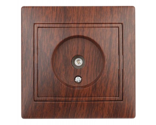 Розетка TV СП Plano 1-301-10 одиночная IP20 венге Intro Б0030080