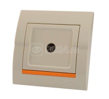 Розетка TV СП Дери проходная крем./крем. LEZARD 702-0303-129