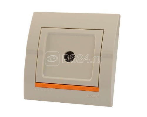 Розетка TV СП Дери проходная крем./крем. LEZARD 702-0303-129
