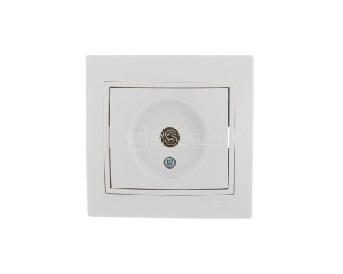 Розетка TV СП Мира оконечная бел./бел. LEZARD 701-0202-130