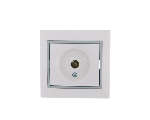 Розетка TV СП Мира оконечная бел./сер. LEZARD 701-0215-130