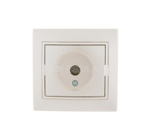 Розетка TV СП Мира оконечная жемчуж. бел. перламутр LEZARD 701-3030-130