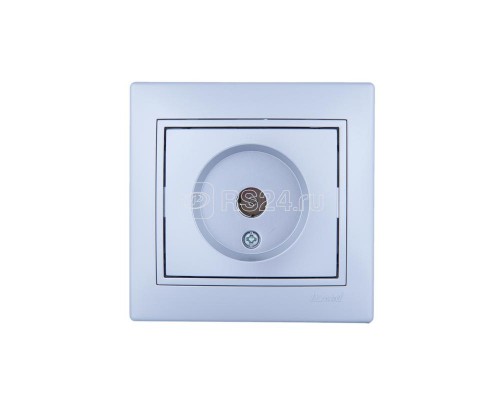 Розетка TV СП Мира оконечная метал. сер. LEZARD 701-1010-130