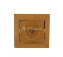 Розетка TV СП Мира оконечная ольха LEZARD 701-0701-130