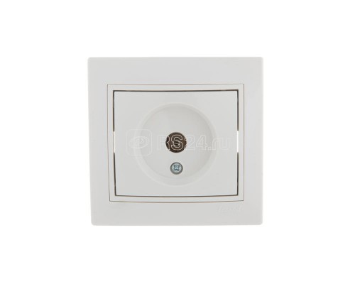 Розетка TV СП Мира проходная бел./бел. LEZARD 701-0202-129