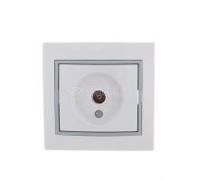 Розетка TV СП Мира проходная бел./сер. LEZARD 701-0215-129