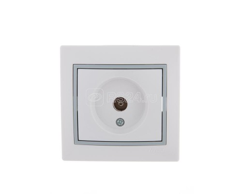 Розетка TV СП Мира проходная бел./сер. LEZARD 701-0215-129