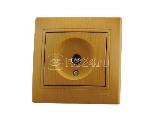 Розетка TV СП Мира проходная ольха LEZARD 701-0701-129