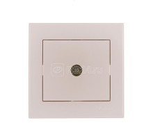 Розетка TV СП Рейн оконечная жемчуж. бел. перламутр LEZARD 703-3030-130