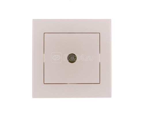 Розетка TV СП Рейн оконечная жемчуж. бел. перламутр LEZARD 703-3030-130