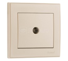 Розетка TV СП Рейн проходная жемчуж. бел. перламутр LEZARD 703-3030-129