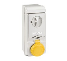 Розетка UNIKA 16А 2P-E 100-130В без защ. IP65 SchE 83178