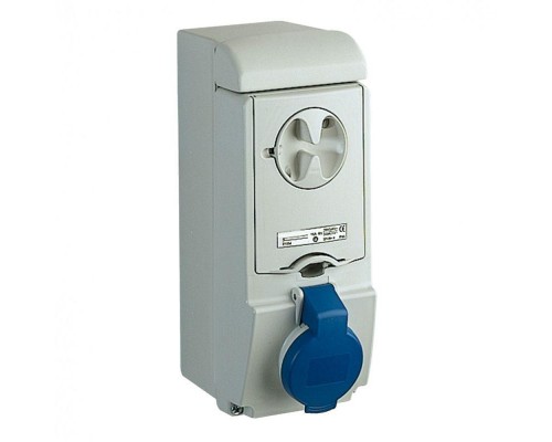 Розетка UNIKA 16А 2P-E 200-250В без защ. IP44 SchE 83131