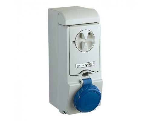 Розетка UNIKA 16А 2P-E 200-250В без защ. IP65 SchE 83181