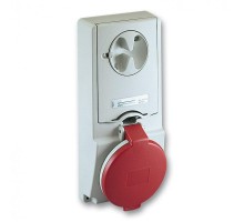 Розетка UNIKA 16А 2P-E 380-415В без защ. IP44 SchE 82134